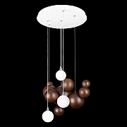 Люстра Loft it G1nger 10161 Dark wood цвет плафона/подвески Белый, Коричневый, цвет арматуры Белый-1