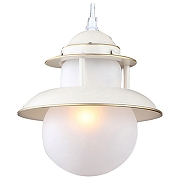 Подвесной светильник Escada Industrial 10164/1S цвет белый с золотой патиной