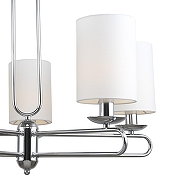 Люстра на штанге Escada Ecl1pse 10166/5PL Chrome цвет плафона/подвески Белый, цвет арматуры Хром-2