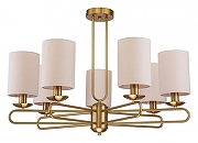 Люстра на штанге Escada Ecl1pse 10166/7PL Brass цвет плафона/подвески Бежевый, цвет арматуры Бронза