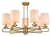 Люстра на штанге Escada Ecl1pse 10166/7PL Brass цвет плафона/подвески Бежевый, цвет арматуры Бронза-1