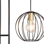 Торшер Escada Quebec 10176/2 цвет плафона/подвески Черный, цвет арматуры Бронза, Черный-2