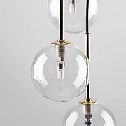 Подвесной светильник TK Lighting Aurora 10182 Aurora цвет плафона/подвески Прозрачный, цвет арматуры Черный-2