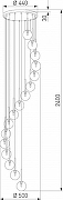 Подвесной светильник TK Lighting Aurora 10182 Aurora цвет плафона/подвески Прозрачный, цвет арматуры Черный-4