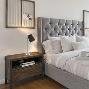 Настольная лампа Escada Hall 10185/L Black цвет плафона/подвески Черный, цвет арматуры Хром-2