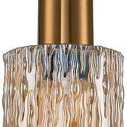 Подвесной светильник Escada Ra1n 10189/1S Brass цвет плафона/подвески Оранжевый, цвет арматуры Золото, Черный-3