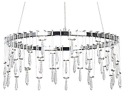 Подвесной светильник Divinare Rotondo 1019/02 SP-46 цвет плафона/подвески Прозрачный, цвет арматуры Хром