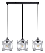 Подвесной светильник Escada Grid 10190/3S Chrome цвет черный