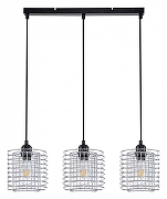 Подвесной светильник Escada Gr1d 10190/3S Chrome цвет плафона/подвески Хром, цвет арматуры Черный