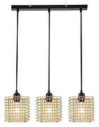 Подвесной светильник Escada Grid 10190/3S Gold цвет черный-1