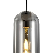 Подвесной светильник Escada Damask 10195/3S Smoke цвет плафона/подвески Светло-серый, цвет арматуры Черный-3