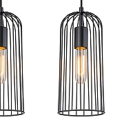 Подвесной светильник Escada Phoen1x 10198/3S цвет плафона/подвески Черный, цвет арматуры Черный-2