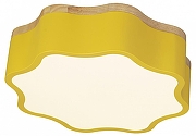Накладной светильник Escada FLORET 10208/1LED (Yellow) цвет плафона/подвески Белый, цвет арматуры Коричневый, Желтый