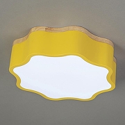 Накладной светильник Escada FLORET 10208/1LED (Yellow) цвет плафона/подвески Белый, цвет арматуры Коричневый, Желтый-3