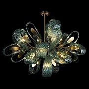 Люстра на штанге Loft it L1r1o 10214/1000 цвет плафона/подвески Голубой, цвет арматуры Золото-3