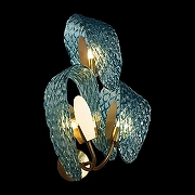 Бра Loft it L1r1o 10214/3W цвет плафона/подвески Голубой, цвет арматуры Золото-5