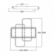Люстра Escada Space 10215/S LED цвет плафона/подвески Белый, Черный, цвет арматуры Белый-3
