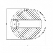 Накладной светильник Escada Concept 10226/3LED ROUND цвет плафона/подвески Белый, Черный, цвет арматуры Белый-6