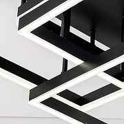 Люстра Escada Union 10229/4LED Black цвет плафона/подвески Белый, Черный, цвет арматуры Черный-4