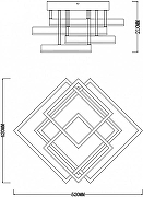 Люстра Escada Union 10229/4LED Black цвет плафона/подвески Белый, Черный, цвет арматуры Черный-6