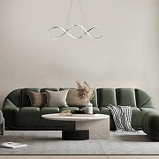 Подвесной светильник Escada Knot 10236/1LED Chrome цвет плафона/подвески Белый, Хром, цвет арматуры Хром-6