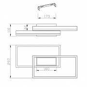 Люстра Escada Tw1ns 10242/3LED цвет плафона/подвески Белый, Черный, цвет арматуры Черный-6