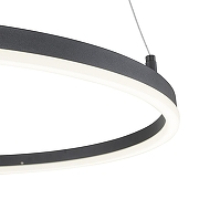 Подвесной светильник Escada Void 10254/1LED Black APP цвет плафона/подвески Белый, Черный, цвет арматуры Черный-5