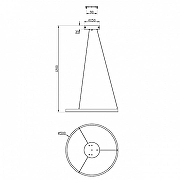 Подвесной светильник Escada Void 10254/1LED White APP цвет плафона/подвески Белый, цвет арматуры Белый-7