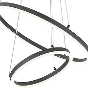 Подвесной светильник Escada Vo1d 10254/2LED Black APP цвет плафона/подвески Белый, Черный, цвет арматуры Черный-5