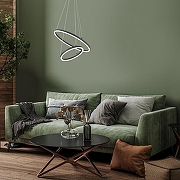 Подвесной светильник Escada Vo1d 10254/2LED Black APP цвет плафона/подвески Белый, Черный, цвет арматуры Черный-6