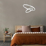 Подвесной светильник Escada Void 10254/2LED Silver APP цвет плафона/подвески Белый, Серебро, цвет арматуры Серебро-6