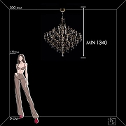 Люстра Loft it M1ra 10259/1000 Gold Asfour цвет плафона/подвески Прозрачный, цвет арматуры Золото-9