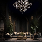 Люстра Loft it M1ra 10259/1200 Gold Asfour цвет плафона/подвески Прозрачный, цвет арматуры Золото-8