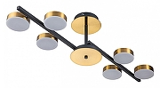 Люстра на штанге Escada Alcor 10266/6LED цвет плафона/подвески Белый, Бронза, цвет арматуры Черный