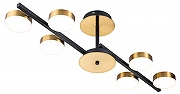Люстра на штанге Escada Alcor 10266/6LED цвет плафона/подвески Белый, Бронза, цвет арматуры Черный-1