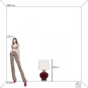 Настольная лампа Loft it Ruby 10267T/L цвет плафона/подвески Бежевый, цвет арматуры Красный-4