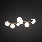 Подвесной светильник TK Lighting Estera Wood 10272 Estera Wood цвет плафона/подвески Белый, цвет арматуры Коричневый-2