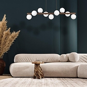 Подвесной светильник TK Lighting Estera Wood 10273 Estera Wood цвет плафона/подвески Белый, цвет арматуры Коричневый-5