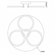 Люстра Escada Tube 10279/3LED цвет плафона/подвески Белый, цвет арматуры Бронза-5