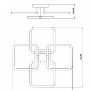 Люстра Escada Tube 10279/4LED цвет плафона/подвески Белый, цвет арматуры Бронза-5