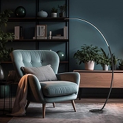 Торшер Escada Grand 10281/T LED цвет плафона/подвески Белый, Черный, цвет арматуры Черный-4