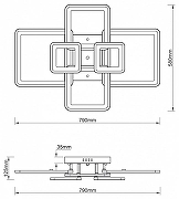 Люстра Escada Pla1n 10286/6LED цвет плафона/подвески Белый, цвет арматуры Белый-7