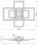 Люстра Escada Pla1n 10286/8LED цвет плафона/подвески Белый, цвет арматуры Белый-7
