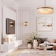 Накладной светильник Loft it Nevada 10297W French gold цвет плафона/подвески Прозрачный, цвет арматуры Золото-8