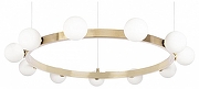 Люстра Loft it Hoop 10311/14 цвет плафона/подвески Белый, цвет арматуры Латунь