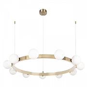 Люстра Loft it Hoop 10311/14 цвет плафона/подвески Белый, цвет арматуры Латунь-1