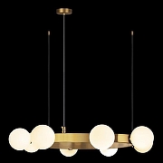 Люстра Loft it Hoop 10311/8 цвет плафона/подвески Белый, цвет арматуры Латунь-4