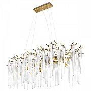 Люстра Loft it Waterfall 10350/1000L AB цвет плафона/подвески Прозрачный, цвет арматуры Бронза-2