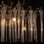 Люстра Loft it Waterfall 10350/1000L AB цвет плафона/подвески Прозрачный, цвет арматуры Бронза-6