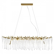 Люстра Loft it Waterfall 10350/1200L AB цвет плафона/подвески Прозрачный, цвет арматуры Бронза-2